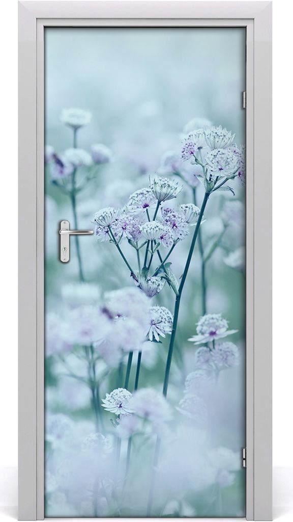 Tulup Türaufkleber 85x205 cm Dekorative Aufkleber Selbstklebend Wasserdichte Tapete Abnehmbar Schlafzimmer Wohnzimmer Wohnkultur - Astrantia