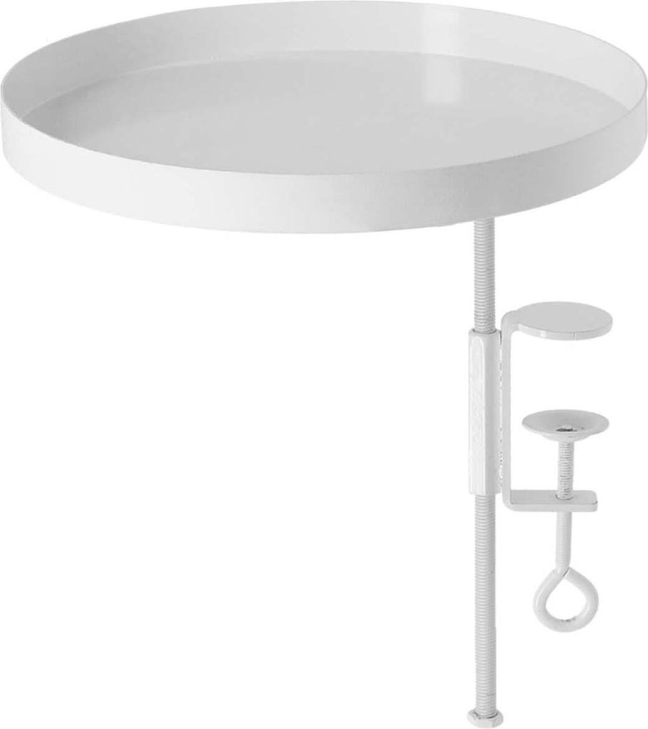 Esschert Design Fensterbankhalterung Weiß L rund Ø 24 cm - Produktbild 