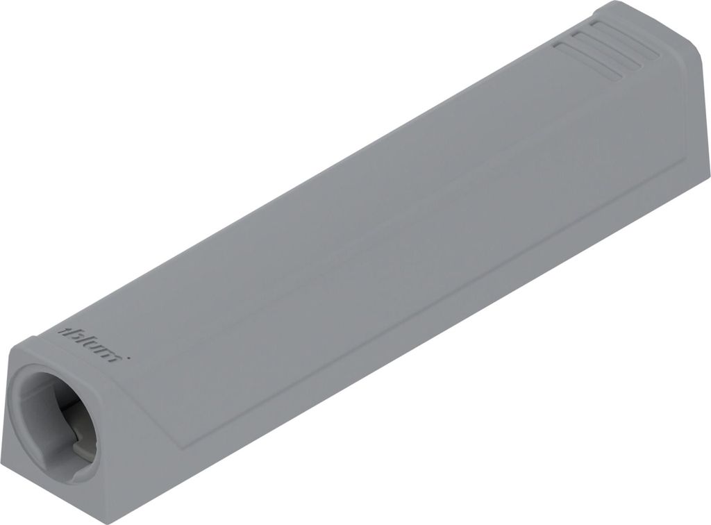 Blum TIP-ON Adapterplatte für Türen, Langversion, Schrauben, R7036 platingrau 5 Stk