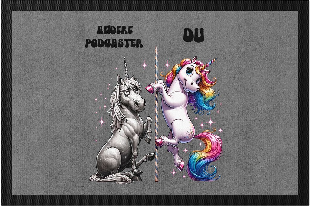 Andere Podcaster Du Einhorn Fußmatte Podcasterin Hörbuch Kreativität