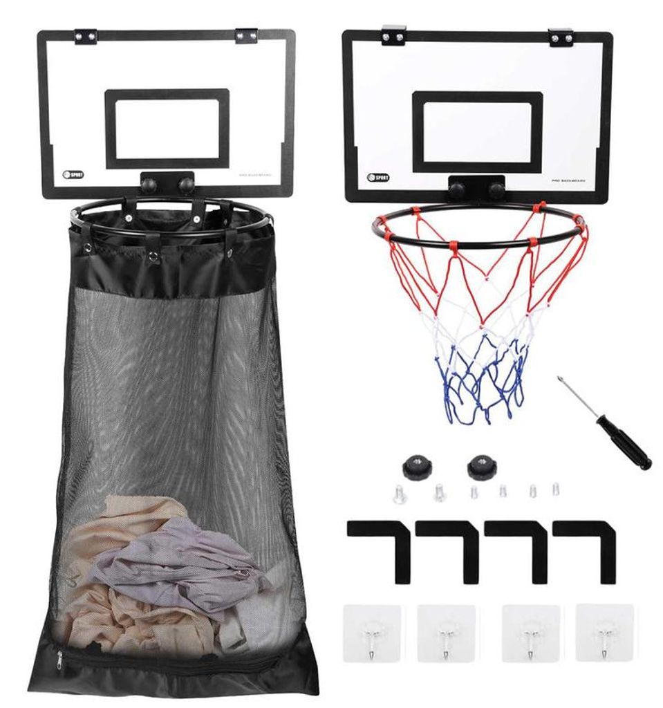 Wäschekorb Basketball, Tür-Wäschesammler mit Produktbild 