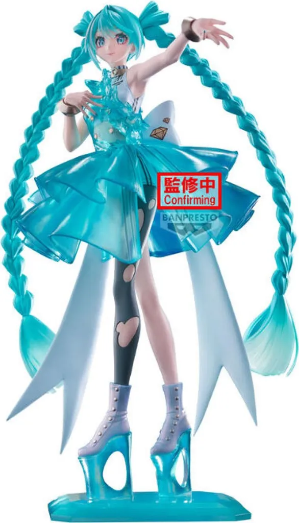 Hatsune Miku Figurine EmeraldGem Clearluxe 28cm aux Finitions Émeraude