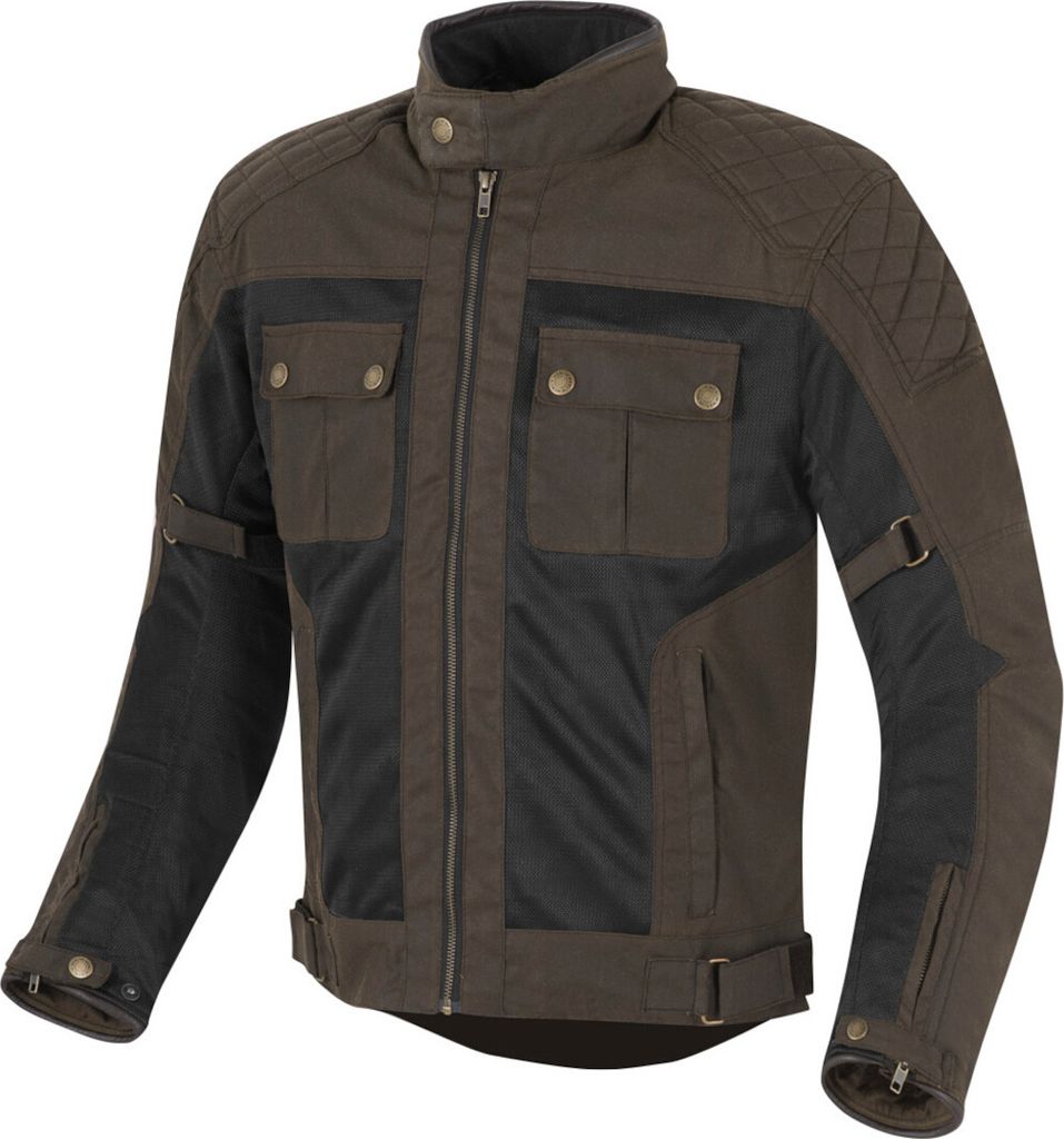 Merlin Shenstone Motorrad Wachsjacke, braun, 4XL