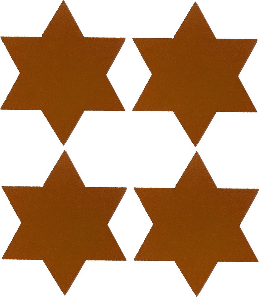 Oblique Unique 4 Filz Untersetzer Sterne Glasuntersetzer Produktbild 