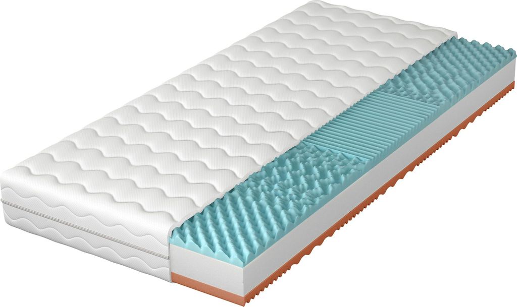 MIRJAN24 Beidseitige Schaumstoffmatratze Mars 17 cm, Beidseitig verwendbar, H3, Profilschaum (Liegefläche: 140x200 cm)