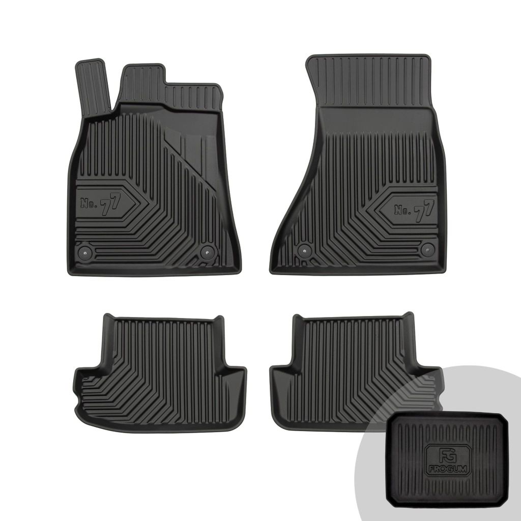 FROGUM No.77 Gummimatten Ganzjahresset von Auto Fußmatten Autofussmatten für Audi A5 8T 2007-2016
