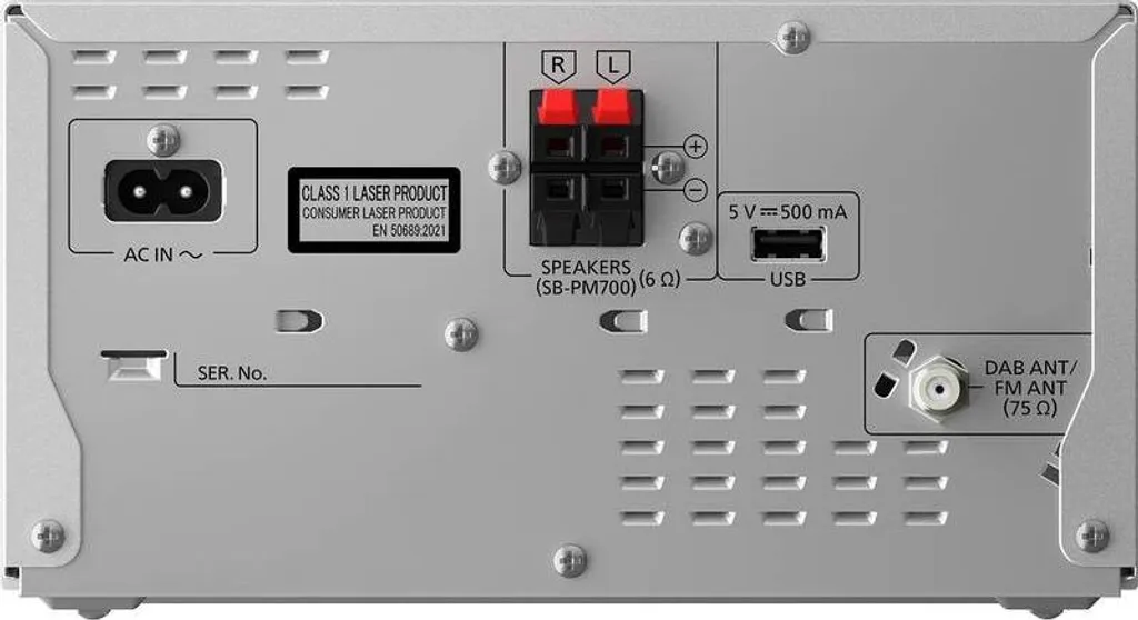 Micro-Chaîne Panasonic SC-PM700EG-S : Son Haute Fidélité pour CD USB