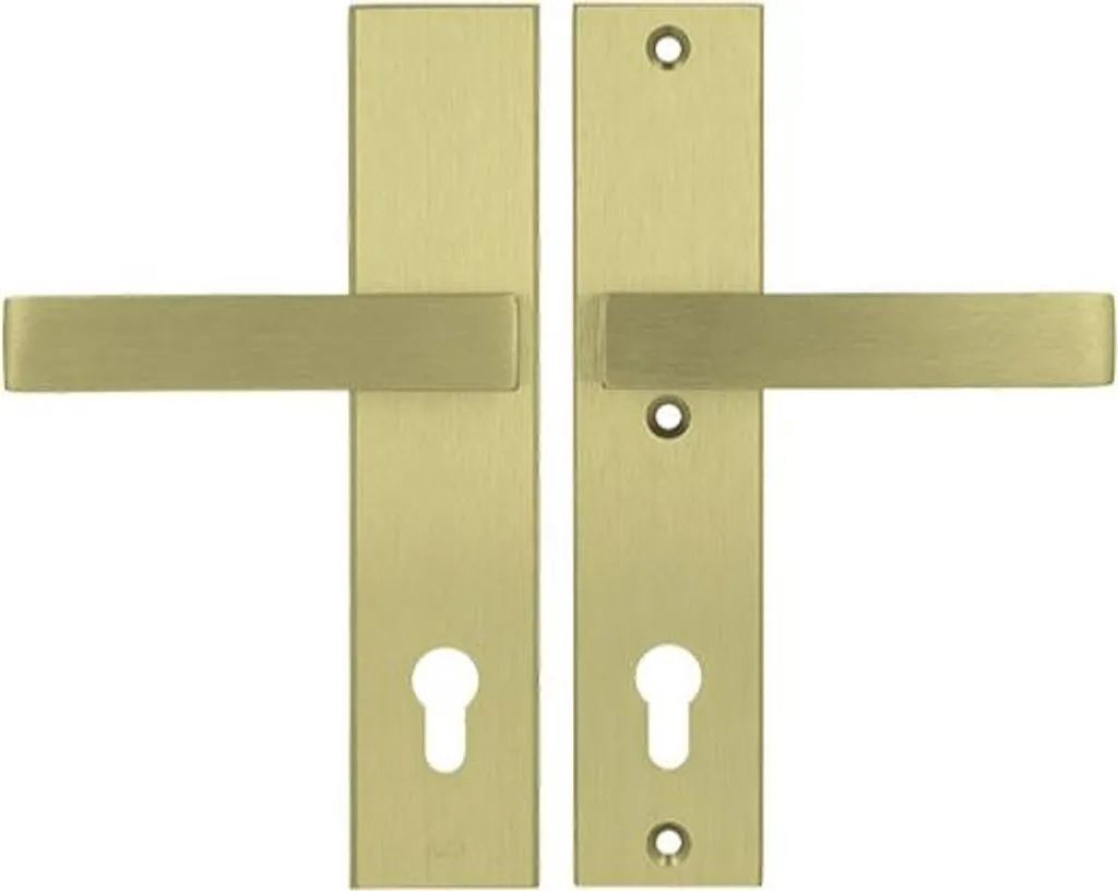 Ensemble Poignée de Sécurité 92 WB Axa ROYAL Or pour Porte de 74-83 mm