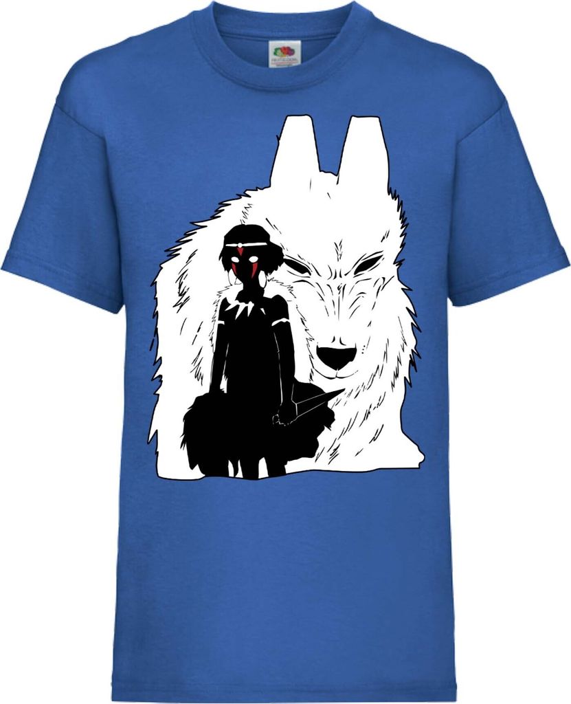 Kinder T-Shirt Princess Mononoke Princess Mononoke, 9-11 Jahr - 140 / Blau