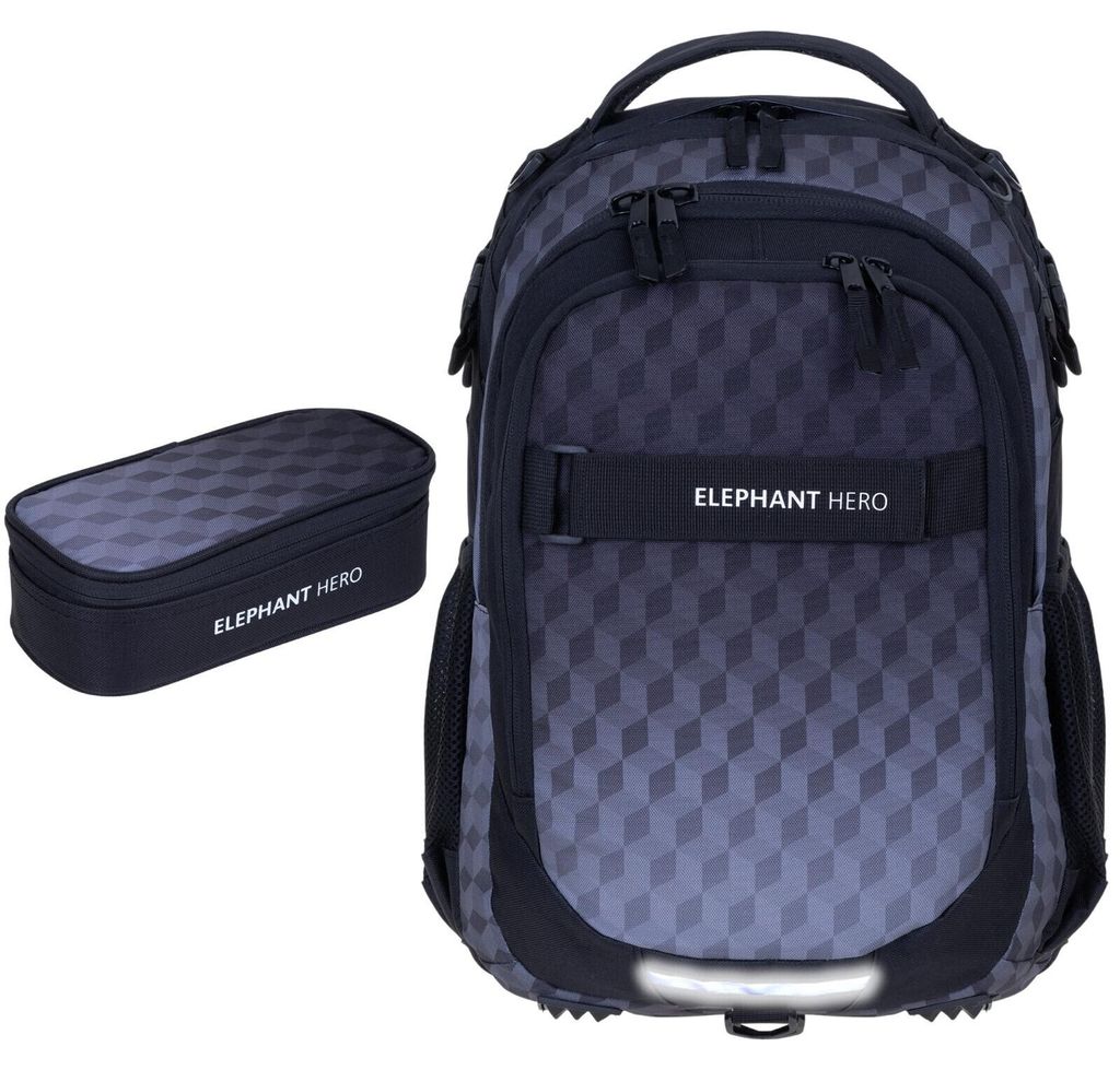 Schulrucksack Jungen Set 2 Teile Schultasche Elephant Hero Produktbild 
