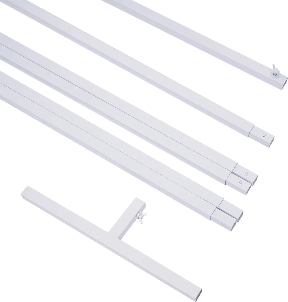 Cadre de mariage blanc robuste en fer forgé structure carrée modulable - 11
