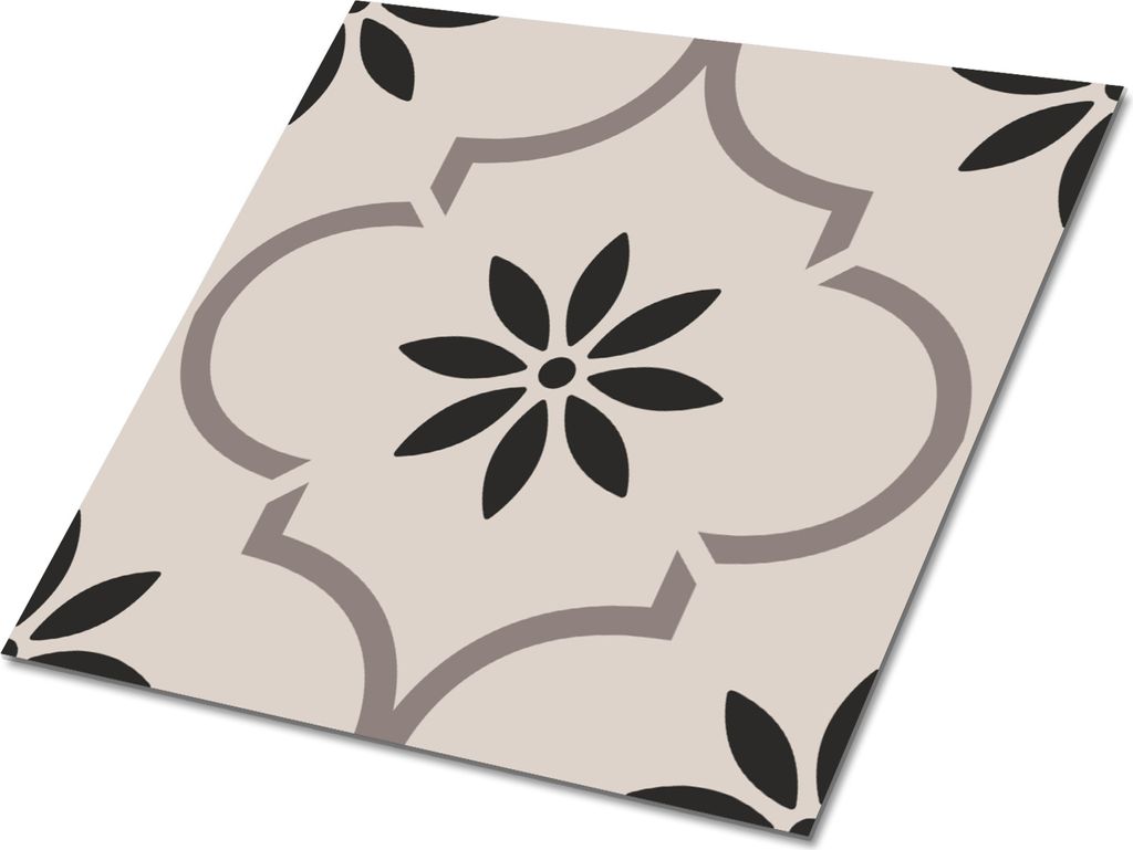 Selbstklebende Platten 30x30 cm Wandpaneele 9 Stück im Set Wanddeko - Arabisches Blumenmuster
