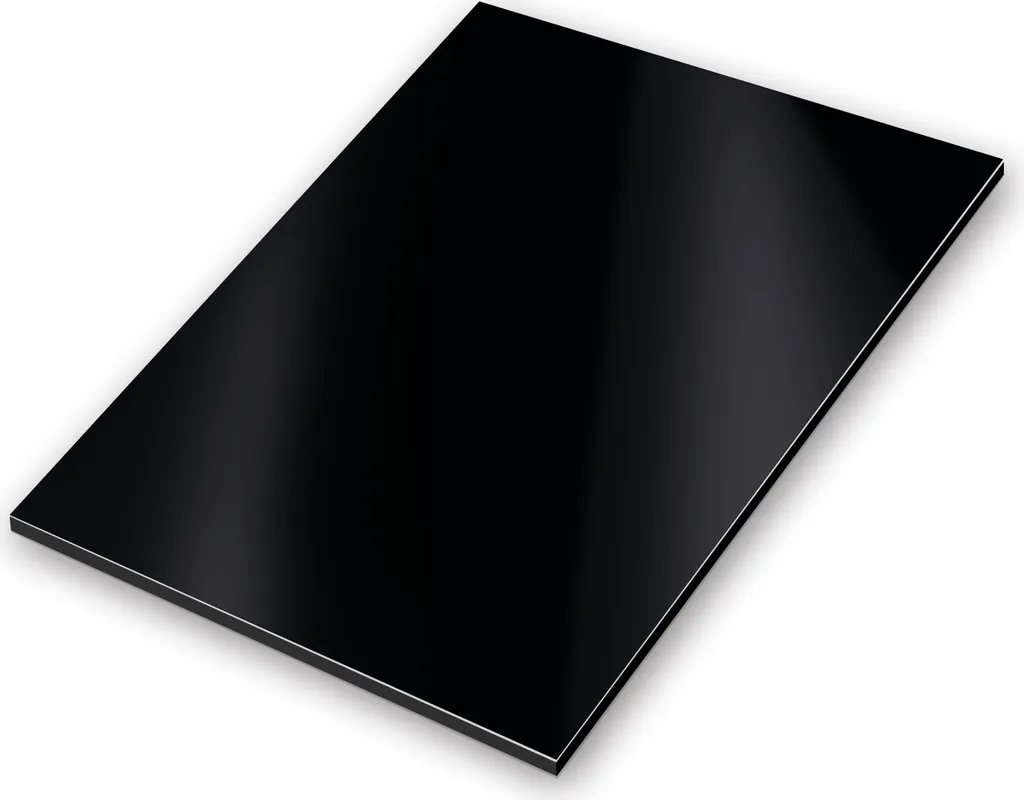 Panneau composite alu noir anti-corrosion pour affichage extérieur