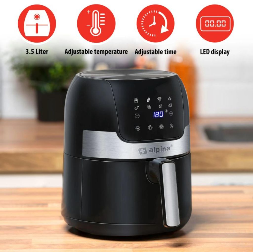 alpina Airfryer 3,5 l – fritéza na horúci vzduch pre 1–4 Obrázok produktu 