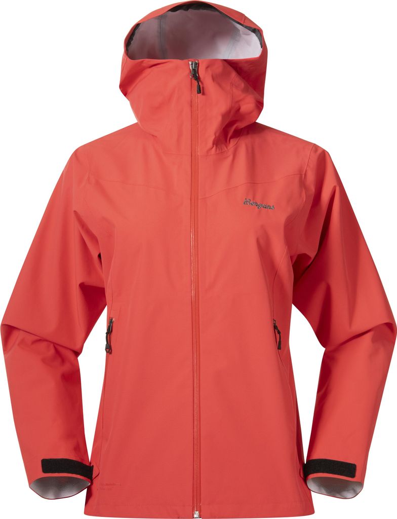 Bergans Damen Essentials 2,5L Shell Regenjacke Peachy Red S