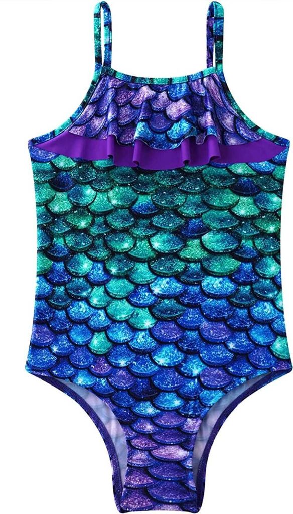 Mädchen-Badeanzug Einteiler – Ärmelloser Schwimmanzug Aus Polyester, Perfekt Für Schwimmen, Strand & Training