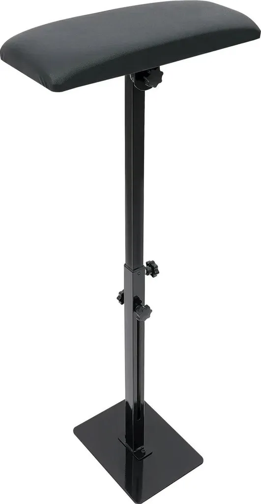 Bracciolo Tattoo Regolabile Altezza Nero | Design Ergonomico Pro