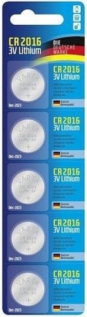 VARTA Lithium Knopfzelle "Electronics" CR2016 5er Pack Produktbild 7