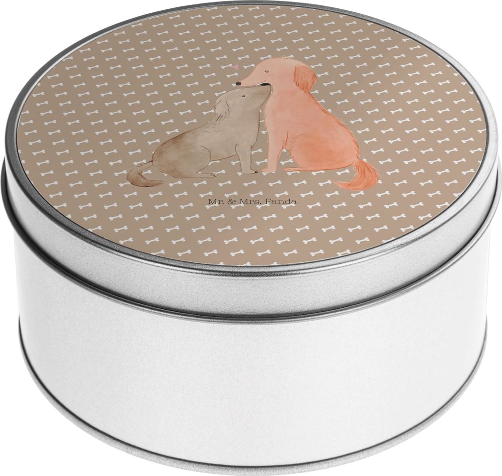 Mr. & Mrs. Panda Aufbewahrungsbehälter Hunde Liebe - Hundeglück - Geschenk, Vorratsbehälter, Hund, Vertrauen, Keksdose, Dose, zuckerdose, Metall...