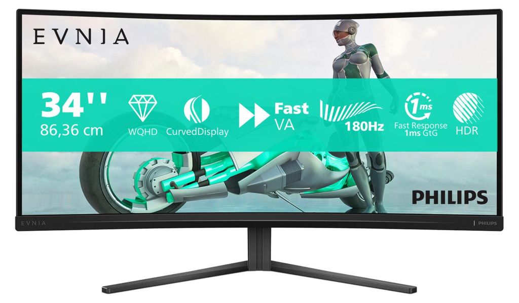 Philips Evnia 34M2C3500L/00, 86,4 cm (34"), 3440 x 1440 Produktbild 
