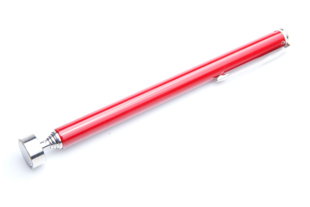 Magnetische Teleskopzange 5 rot, Extrem stark, Magnettafeln, Kühlschränke, Whiteboards, DIY