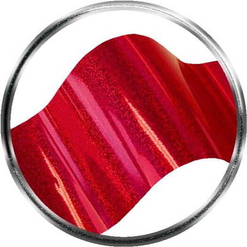 Transferfolie rot, Staub - 0,5 m / Bass Cosmetics