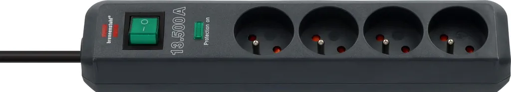 Multipresa Brennenstuhl Eco-Line 4 Posti 1,5m 13.500A Nera | Offerta