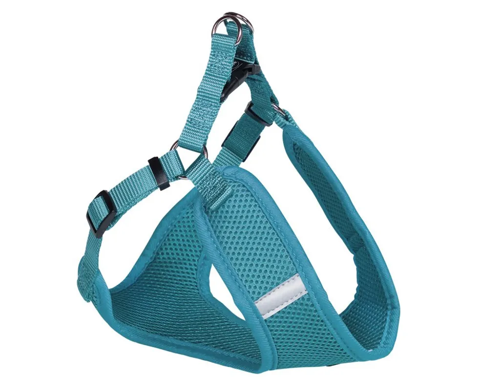 Collare Cane Nobby Turchese Mesh Reflect | 15 mm x 48-56 cm Regolabile