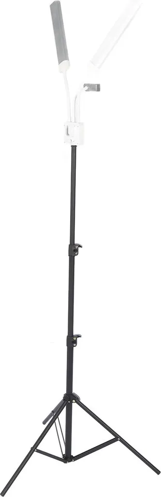 Éclairage de maquillage LED pliable avec bras doubles et support tel - 2