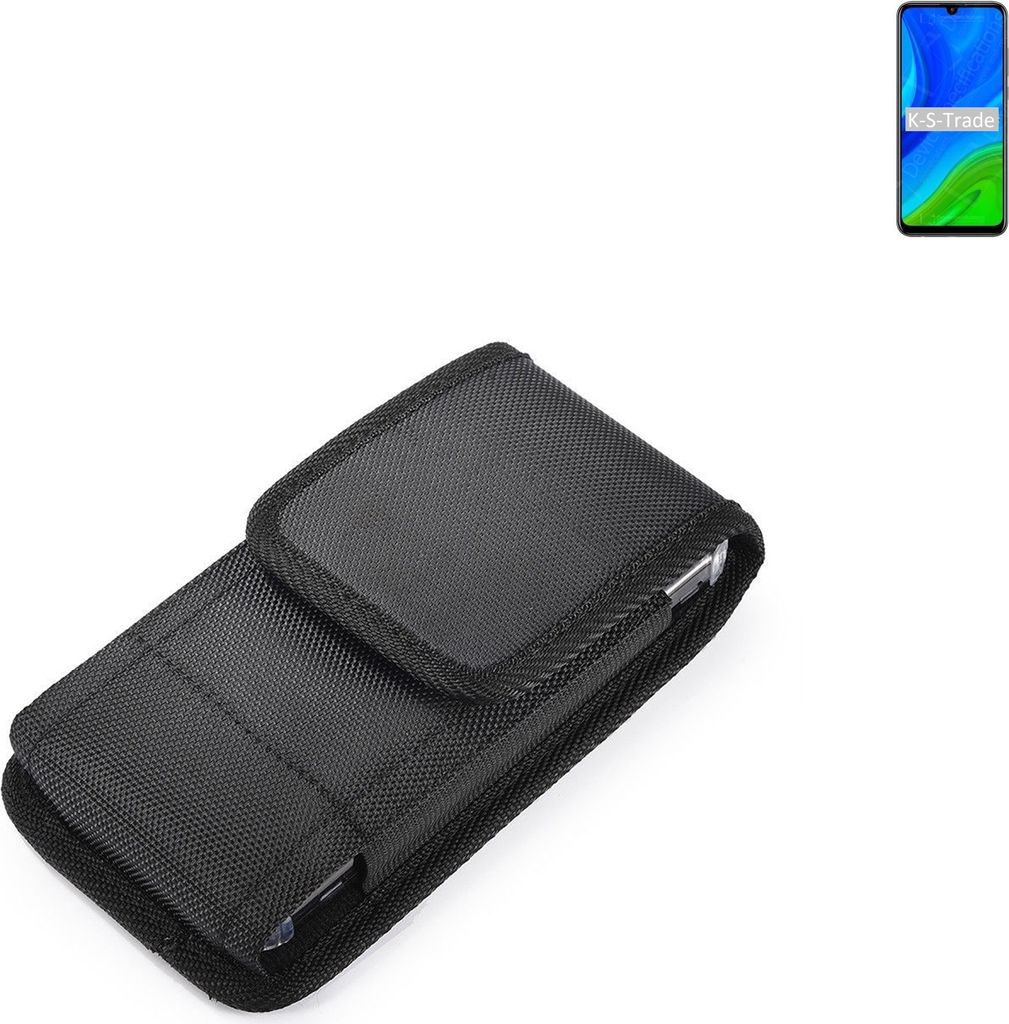 Holster Gürteltasche kompatibel mit Huawei P Smart 2020 Holster Gürtel Tasche wasserabweisend Handy Hülle Schutz Hülle Outdoor schwarz K-S-Trade