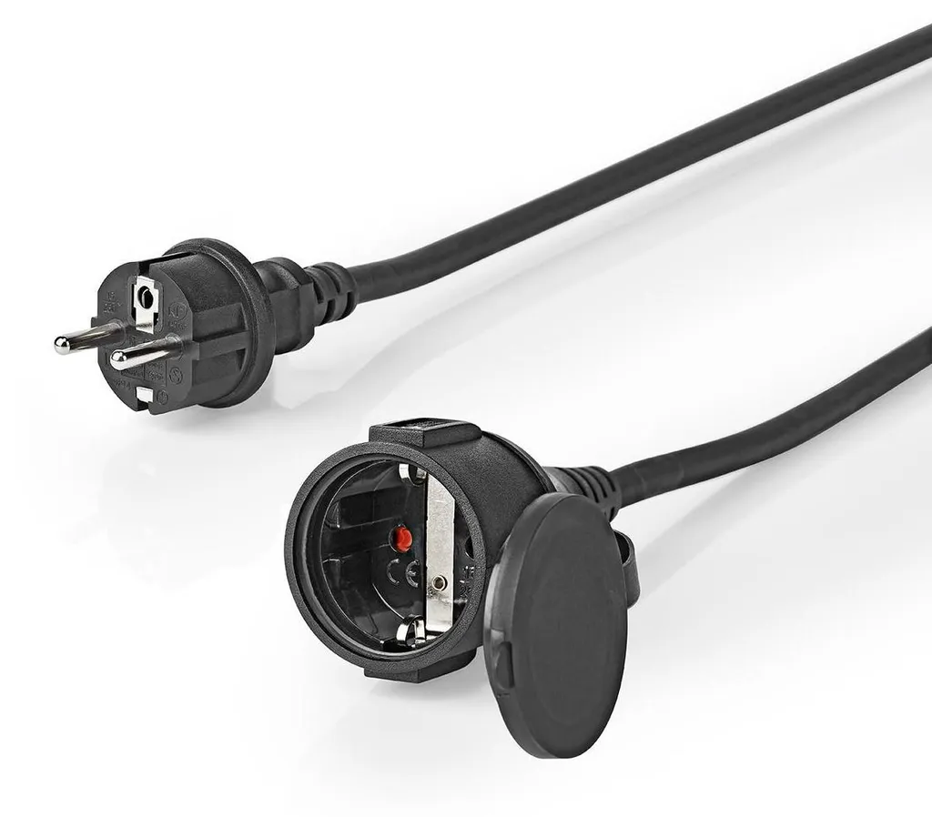 Câble prolongateur électrique 20m IP44 robuste pour usage extérieur N
