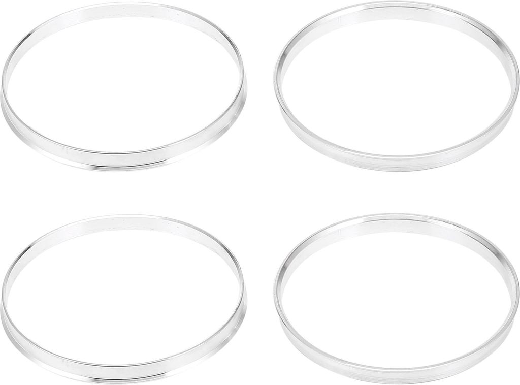 4stk.Alufelgen Radnaben Zentrierringe Zentrierung für Radnabe 110-106mm Silber