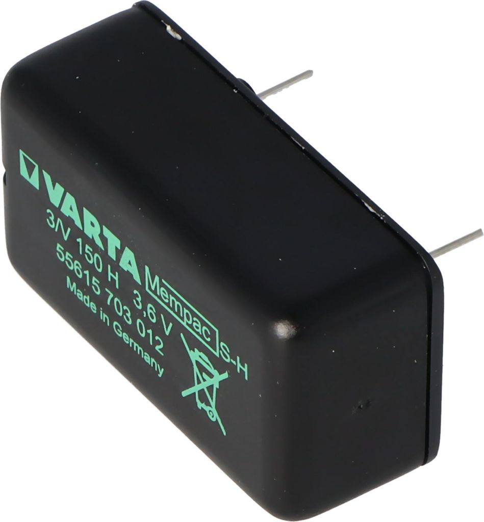 Bateria zapasowa Varta MEMPAC S-H, 3N150H, 55615-703-012 Zdjęcie produktu 