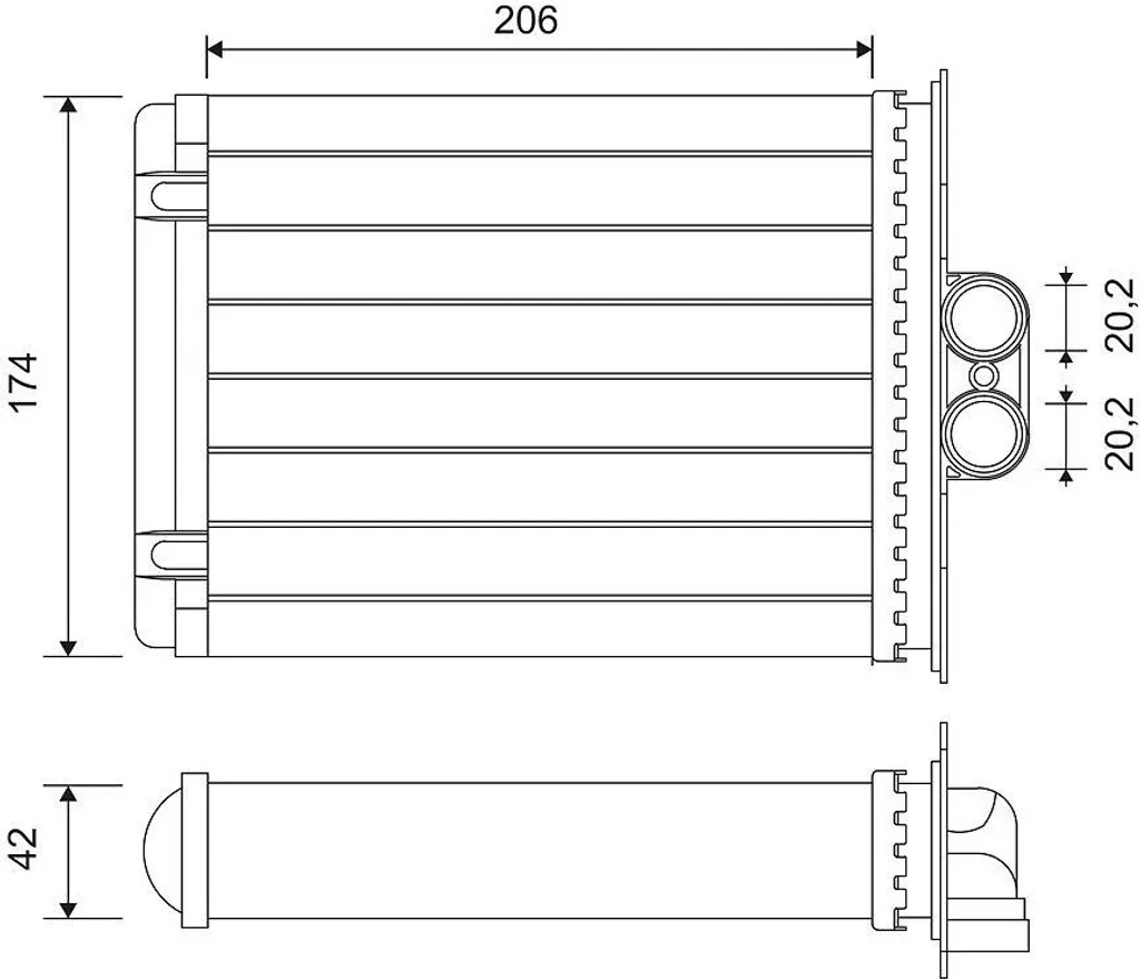 Chauffage Opel Vectra B : Radiateur VALEO 812118 pour un confort optimal
