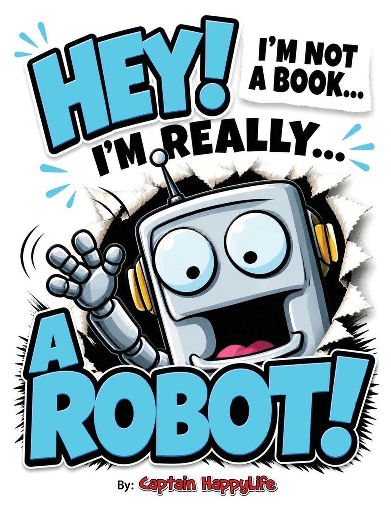 Hey! I'm not a Book! I'm really... a Robot!