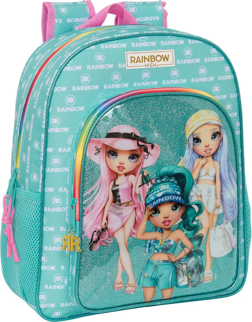 Sac à dos Rainbow High Paradise cartable turquoise pour le primaire