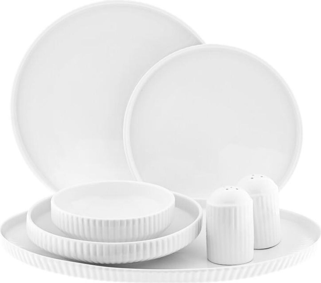 Borneo Tafelservice im Relief-Design - 27-teiliges Set aus Produktbild 