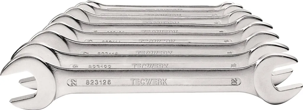 Set 10 Chiavi a Forchetta Doppia 6-27mm Acciaio CV | Utensili Professionali