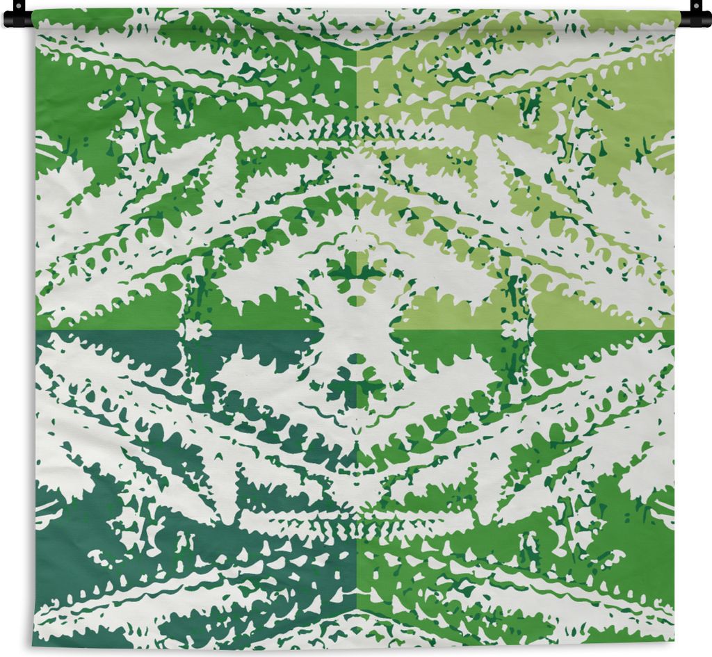 MuchoWow Wandteppich Wandbehang Kaktus - Pflanzen - Muster 60x60 cm Tapisserie Dekoration Wandtuch - Dekorationen - Wand Decke
