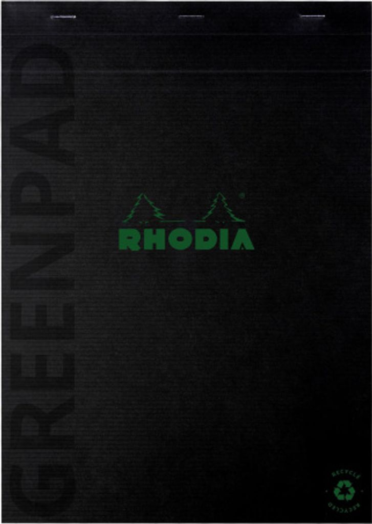 Rhodia 5x Block A4+ 350 g/m2, Nr. 19, 70 Bl kariert, 90 g/m2 Schwarz 19991C