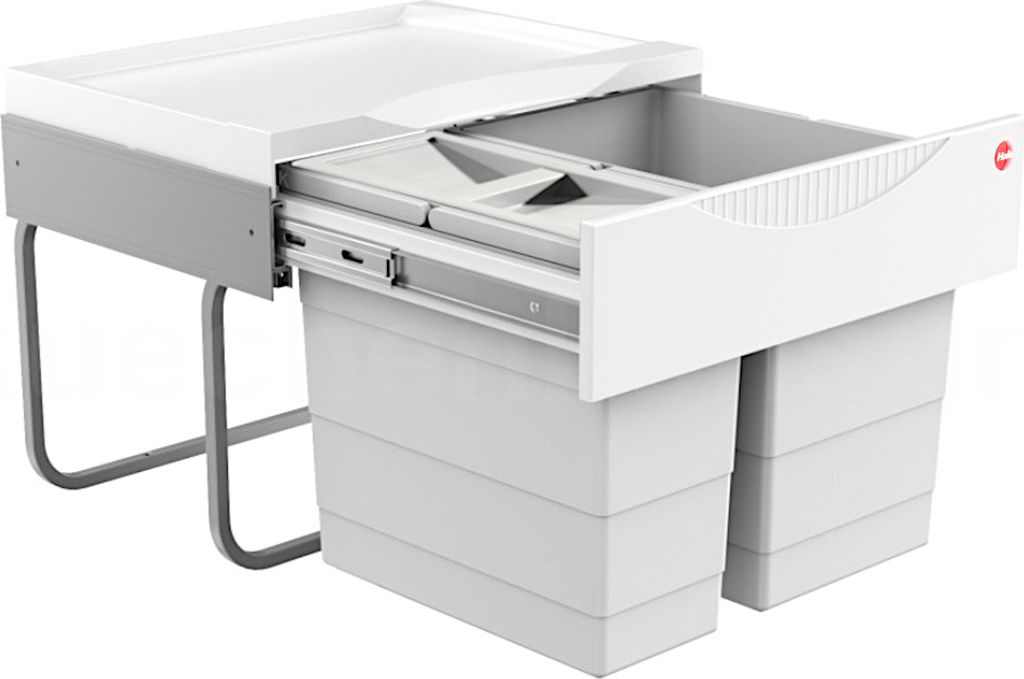 Hailo Abfallsammler 3644702 TR Swing Raumspar-Tandem-S 18 + Produktbild 