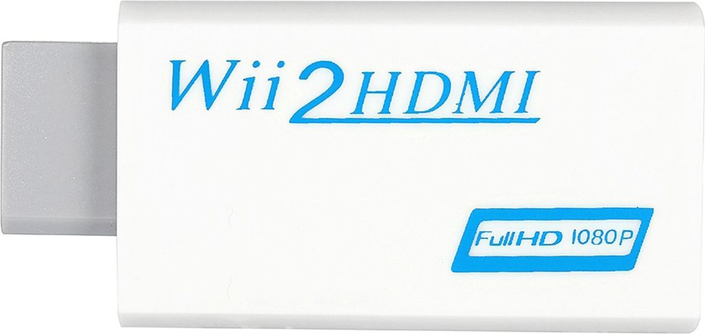 Für Wii zu HDMI 720P/1080P Upscaling Konverter Adapter 3.5mm Audio Video Ausgang