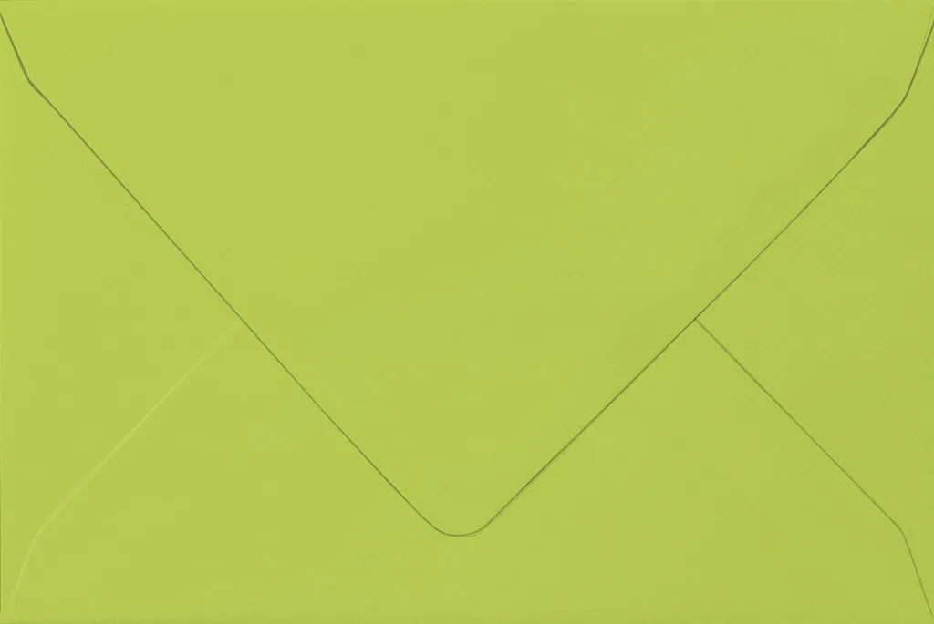 Grande Enveloppe Vert Pomme 125x180 mm Heyda au Papier Haute Qualité