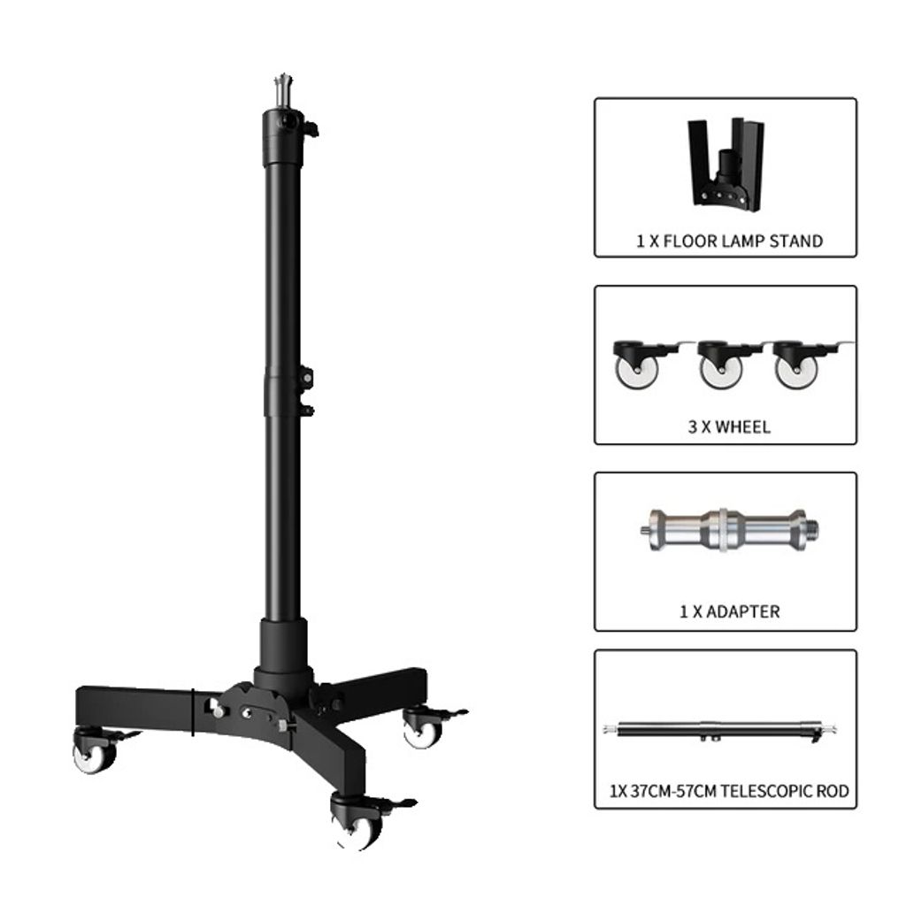 Fotostativ, höhenverstellbar, duale Funktionalität, 76cm Modell