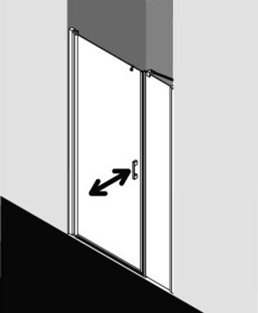 Kermi LI1OR125181PK Pendeltür LIGA 1OR 1250x