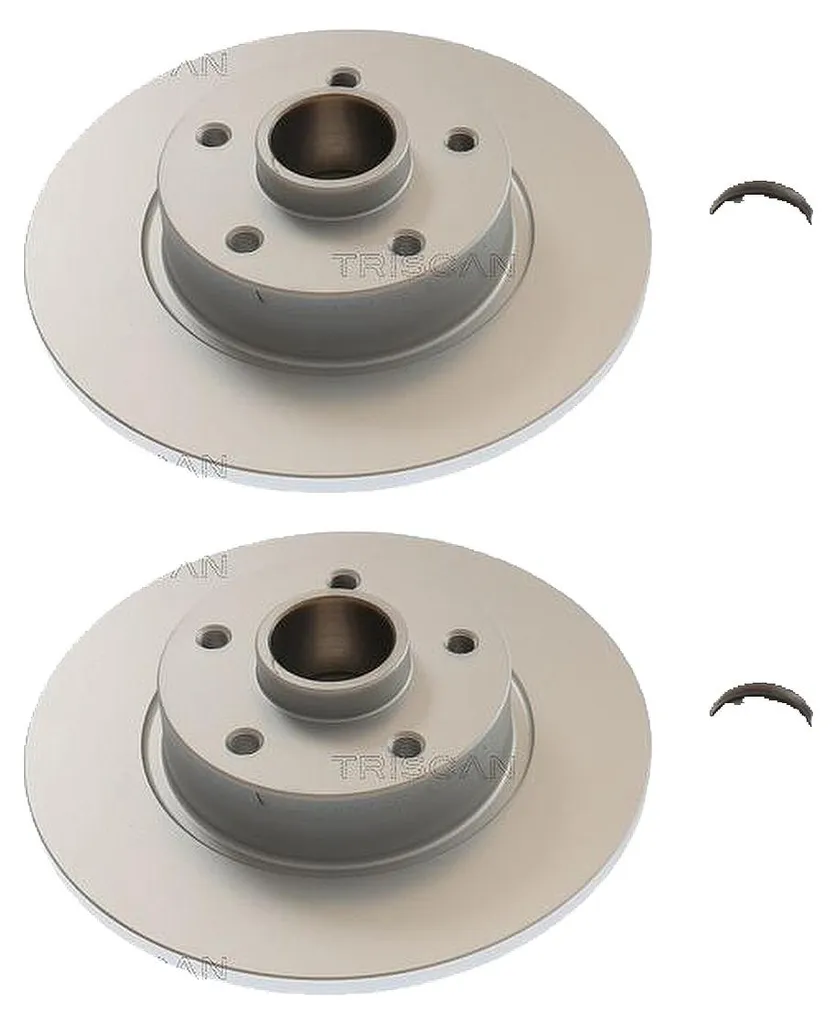 Jeu de disques de frein arrière 104.5mm pour OPEL Vivaro B Combi X82