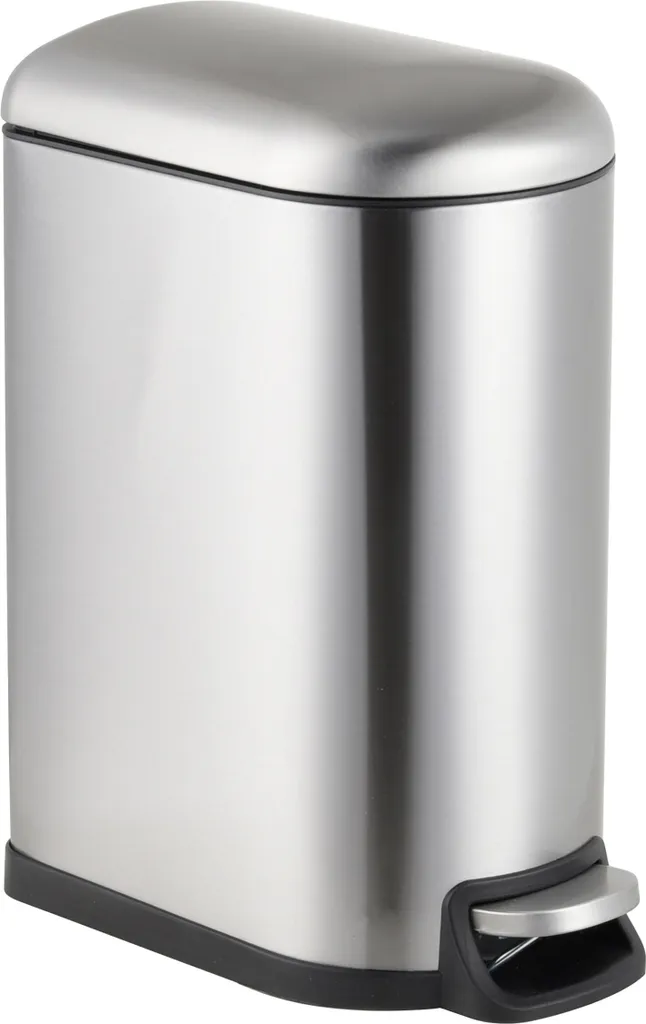 Relaxdays Poubelle 10 Litres avec Couvercle en Acier Inoxydable Argenté
