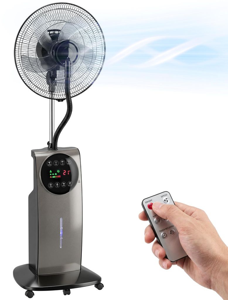 Ventilátor HOMCOM s vodním chlazením, zvlhčovačem vzduchu, Obrázek produktu 