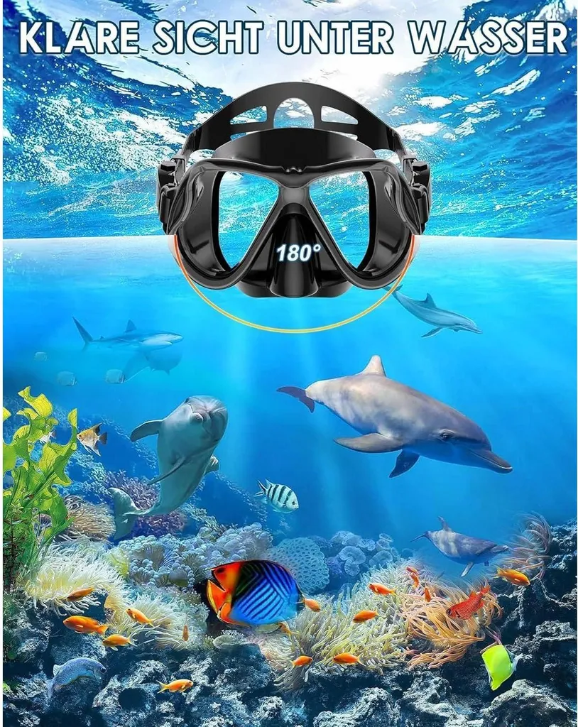 Ensemble de Plongée Libre Complet avec Masque de Plongée et Palmes - 2