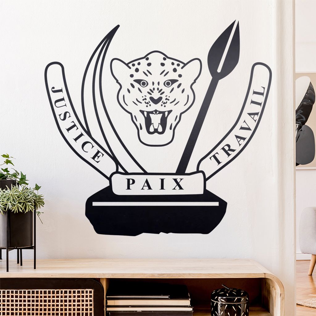 Republik Kongo Wandtattoo Wandaufkleber Wall Sticker - Dekoration, Küche, Wohnzimmer, Schlafzimmer, Badezimmer